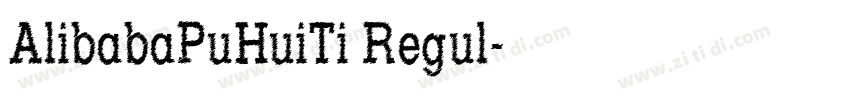 AlibabaPuHuiTi Regul字体转换